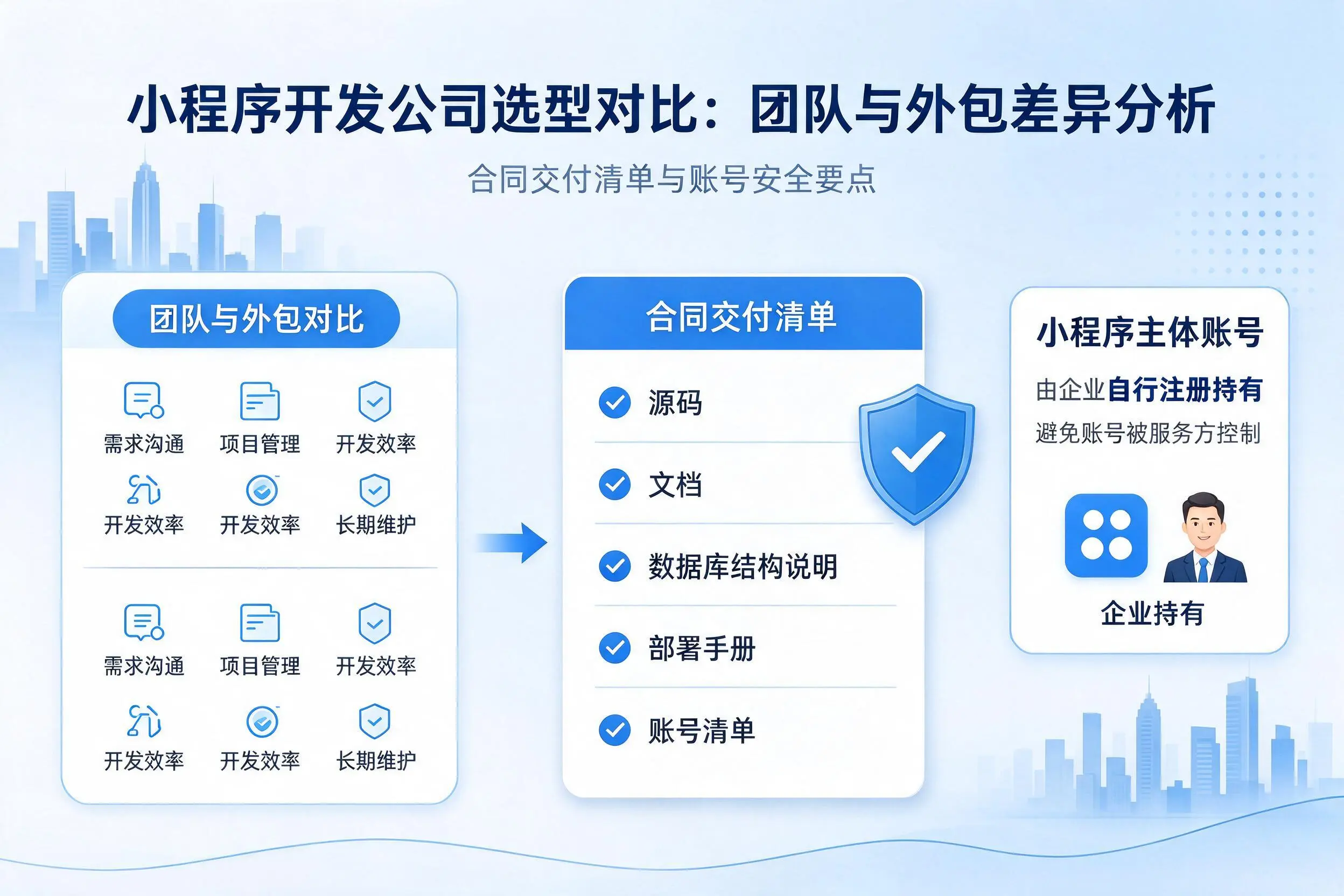 汕头小程序开发公司选型对比:团队与外包差异分析