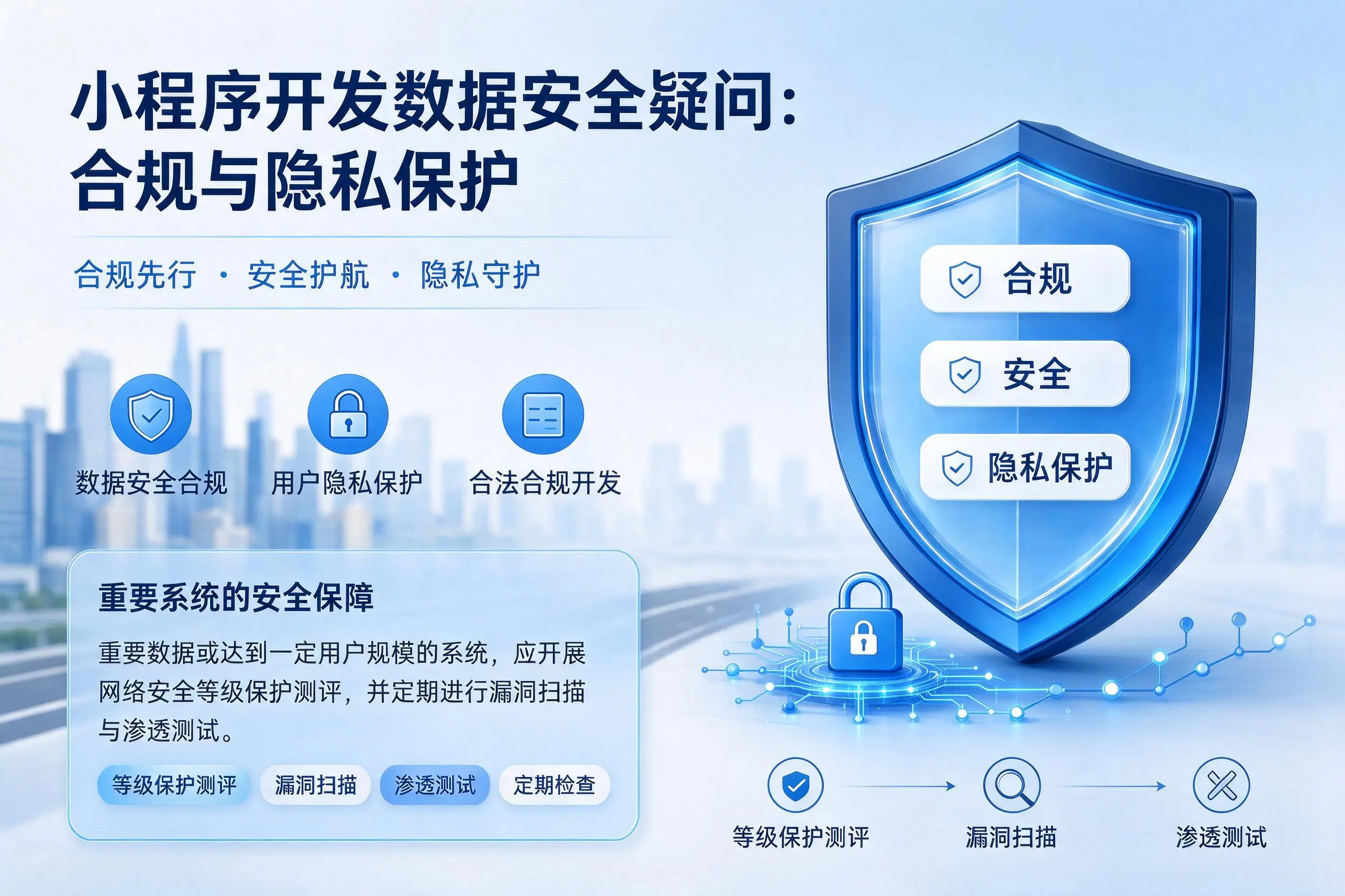 汕头小程序开发数据安全疑问:合规与隐私保护