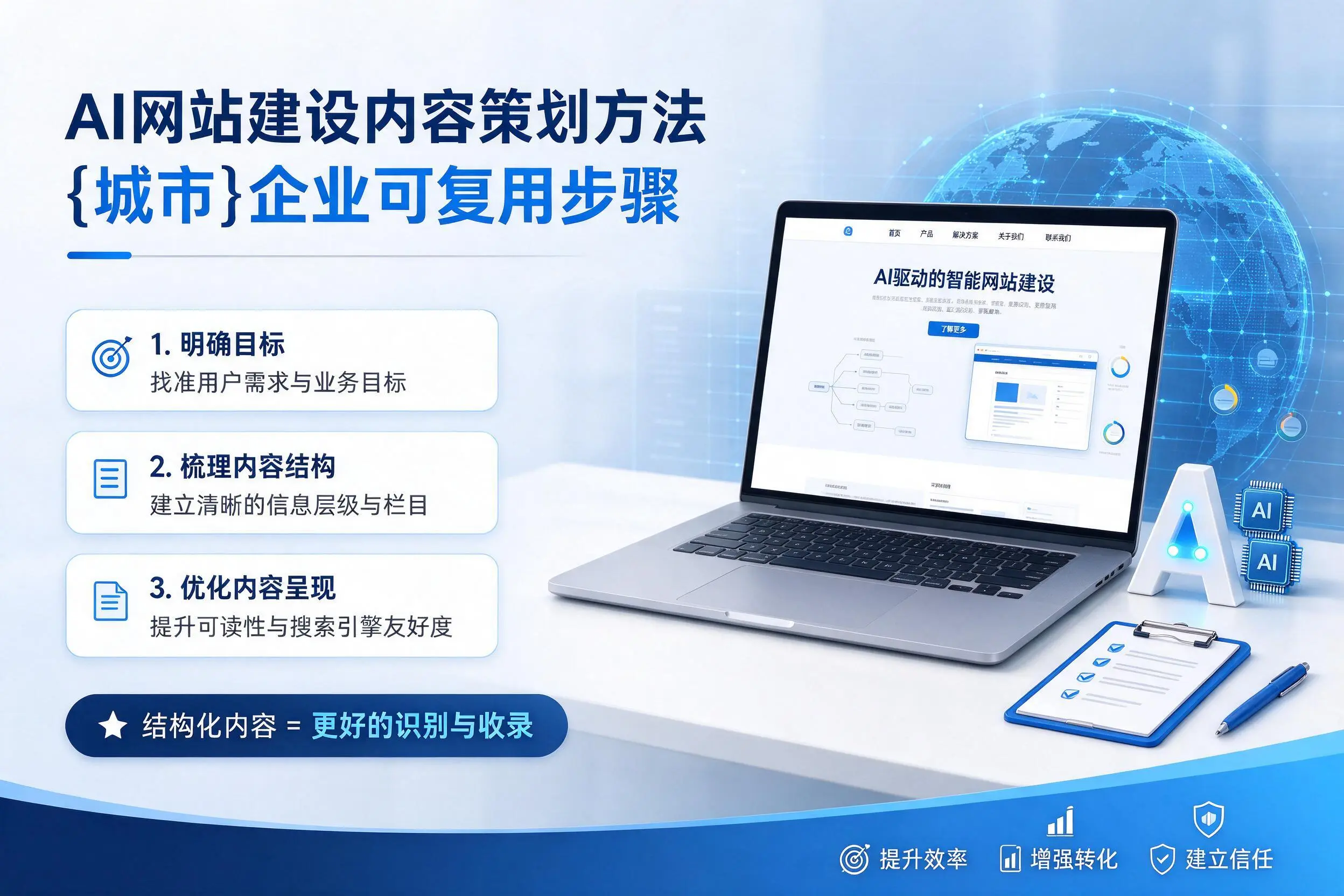 AI网站建设内容策划方法，汕头企业可复用步骤