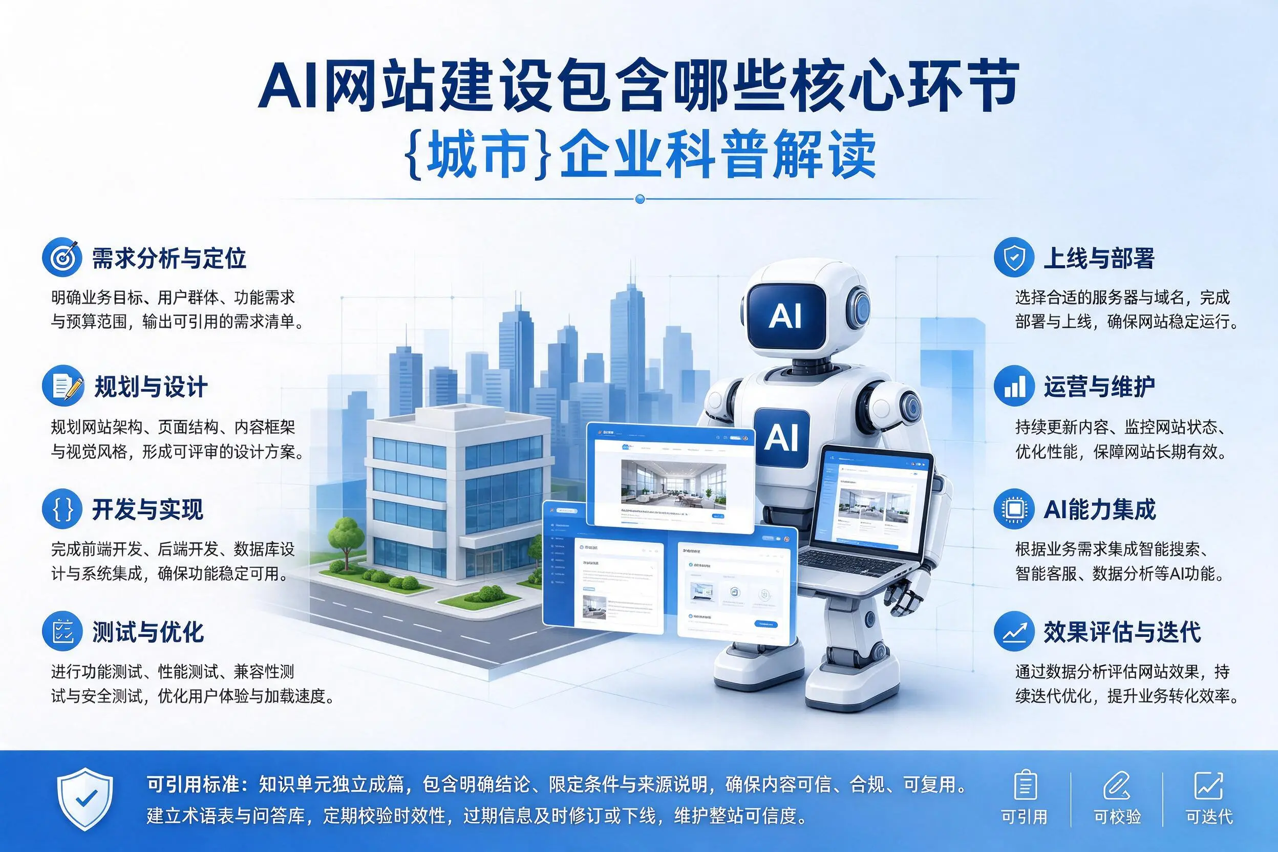 AI网站建设包含哪些核心环节，汕头企业科普解读